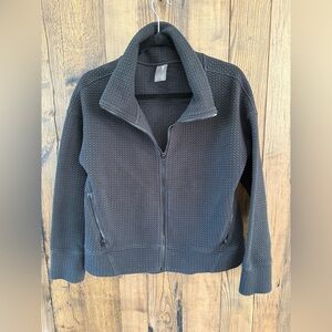 CALIA by Carrie Underwood Black Textured Full Zip Jacket M